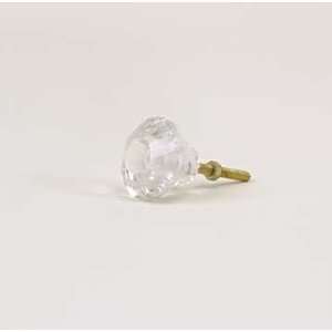  Clear Faceted Drawer Pull Knobs 0.25