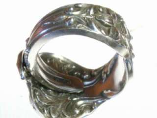 Watson BRIDAL FLOWER Sterling Silver Spoon Ring Sz 8 11  