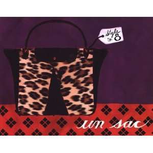  Leopard Handbag IV Finest LAMINATED Print Jennifer Matla 