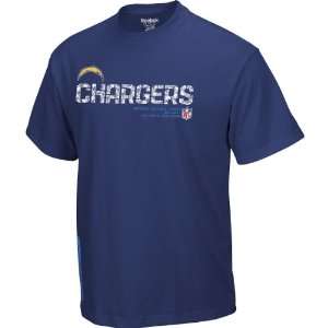 Reebok San Diego Chargers Sideline Short Sleeve Tacon T Shirt Medium 