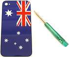 Iphone 4 back plate AUSTRALIA flag with PENTALOBE screw