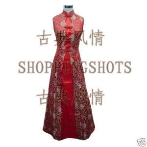 chinese gown dress qipao cheongsam wedding 090208 red  