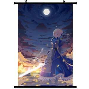 Fate Zero Fate Stay Night Extra Anime Wall Scroll Poster Saber(32*47 