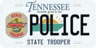 Tennessee State Police Novelty Car Auto License Plate  