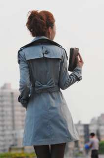 Womens Slim fit Luxury Long Coat Jacket Trench Outwear  