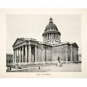   Mausoleum Paris City France Tombs Building   Original Halftone Print
