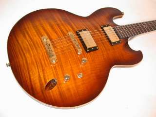 DBZ Imperial Flame Maple Electric Guitar, Tobacco Burst  
