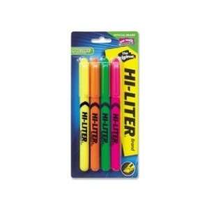 Avery Hi Liter Fluorescent Pen Style Highlighters  Assorted Colors 