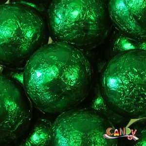 Green Foiled Chocolate Balls 10LBS  Grocery & Gourmet 