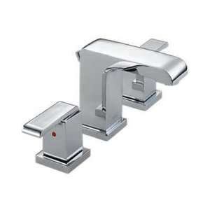Delta 3586LF MPU Arzo 2 Handle Widespread Bathroom Faucet With Pop Up 