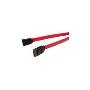  Cables Unlimited 18in Red Serial ATA Cable With Straight 