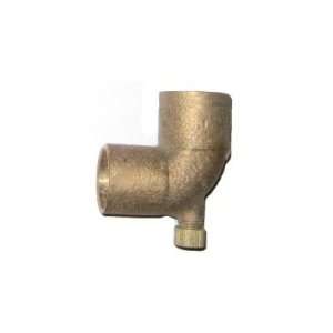  1 brass 90 elbow with drain swt x swt
