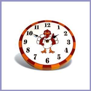  Polytechnic Institute Hokies Wood Mascot Clock  Sports 