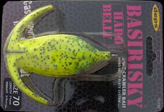 deps Basirisky Hardbelly ~ Hollow Frog for Topwater Bass Fishing