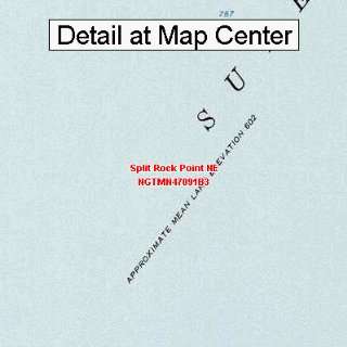 USGS Topographic Quadrangle Map   Split Rock Point NE, Minnesota 