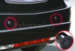 12V Car LED Parking Reverse Backup Radar + 4 Sensor  