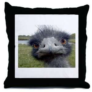  Ostrich Funny Throw Pillow by 