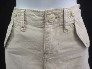 PAPER DENIM & CLOTH Khaki Cargo Capris Shorts Size 26  