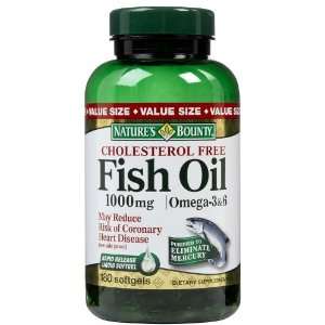   Cholesterol Free Fish Oil 1,000 mg Softgels