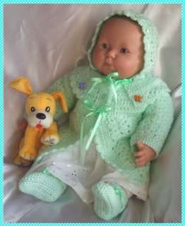 PATTERN TO CROCHET A LAYETTE FOR BABY/REBORN 14  