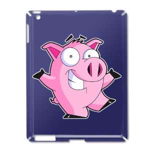  iPad 2 Case Royal Blue of Pig Cartoon 