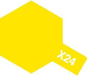 Tamiya Acrylic Paint 23ml 81024 X24 Clear Yellow Gloss  
