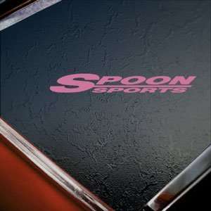  Spoon Pink Decal Sports Mugen Integra Honda CRX Car Pink 