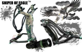 Eagle of Sniper Slingshot Hunter Catapult with Cowhide Cover 