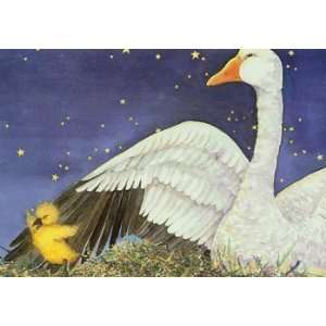  Goose and chick, Geese Note Card, 7x5