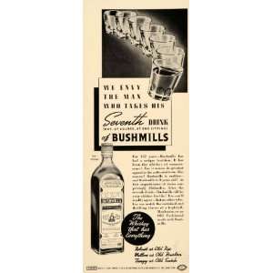   Distillery Whiskey Shot Glasses   Original Print Ad
