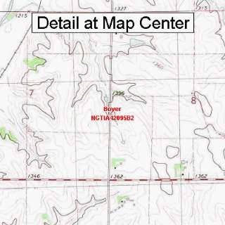   Quadrangle Map   Boyer, Iowa (Folded/Waterproof)