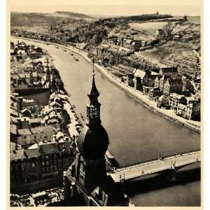  1943 Dinant River Meuse Namur Belgium Church Notre Dame 