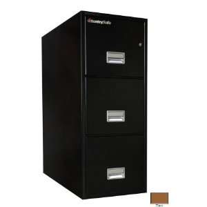 SentrySafe 3T3110 T 31 in. 3 Drawer Insulated Vertical File   Tan 