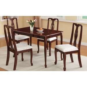  48 x 30 Wood Dinette Table with 6 Chairs