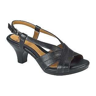 Womens Sandals Catalina Leather Slingback   Black  I Love Comfort 