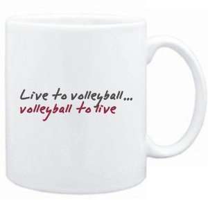  New  Live To Volleyball ,Volleyball To Live   Mug 