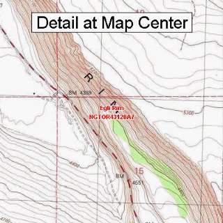  USGS Topographic Quadrangle Map   Egli Rim, Oregon (Folded 