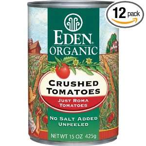 Eden Organic Crushed Tomatoes, 15 Ounce Grocery & Gourmet Food