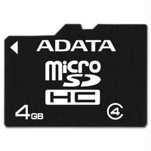  ADATA 4GB microSDHC Class 4 Memory Card Cell Phones 