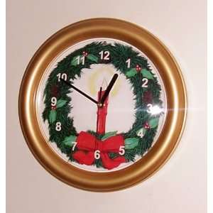  Christmas Wreath Musical Clock