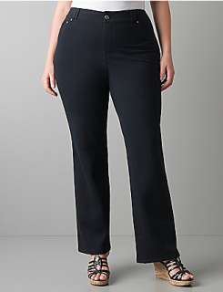 Full Figure Bootcut Knit Pant  Lane Bryant