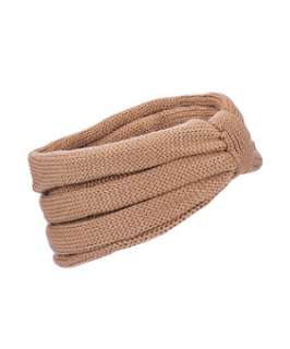 Camel (Stone ) Flirt Knitted Headband  243357417  New Look