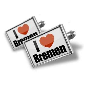 Cufflinks I Love Bremen region in Bremen, Germany   Hand Made Cuff 