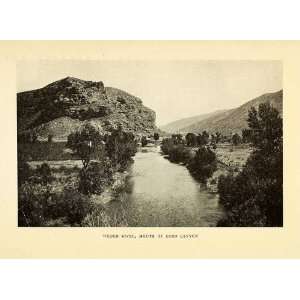  1912 Print Weber River Echo Canyon Utah Landscape 