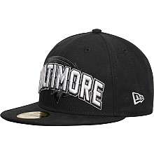 Mens New Era Baltimore Ravens Draft 59FIFTY® Structured Fitted Black 