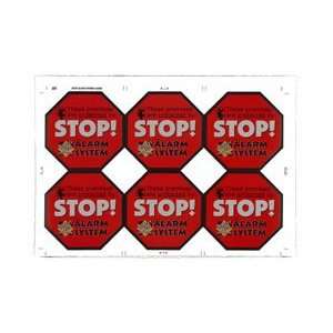 Streetwise Security Sticker Sheet 6 Stickers Per Sheet Great Deterrent 