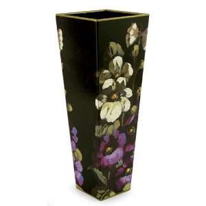  Decoupage vase, Midnight Blossoms