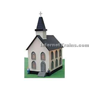 Model Power HO Scale Church Built Up Building  Toys & Games   