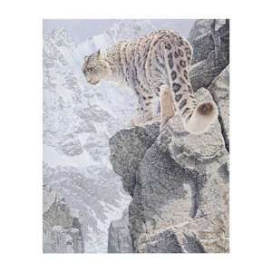 On the Edge   Snow Leopard   Poster by Richard Stanley (24 x 36 