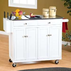   Randall Stationary Kitchen Island with Optional Stools